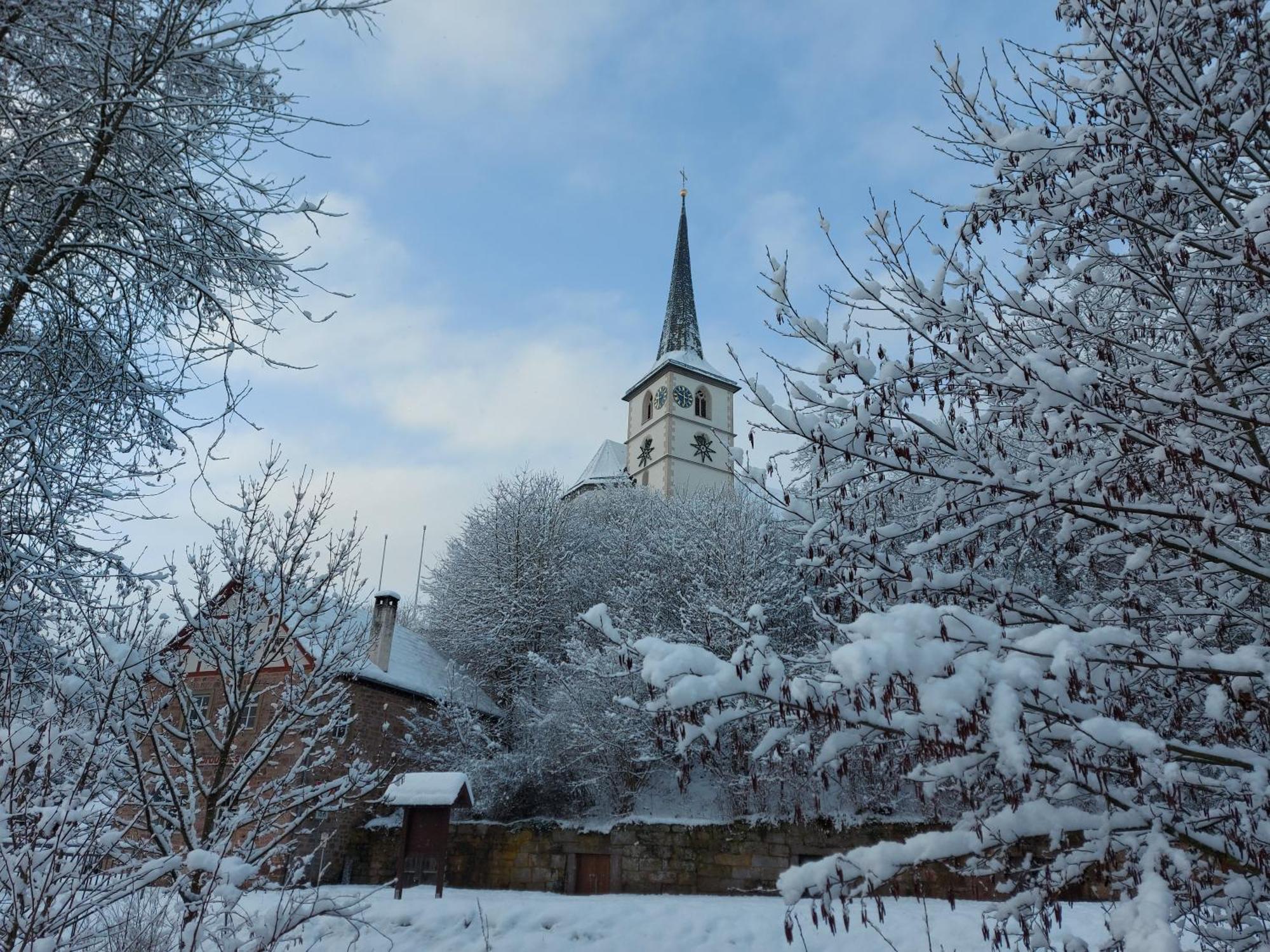 Gaestehaus Hochrhoenblick Schonau an der Brend Bagian luar foto